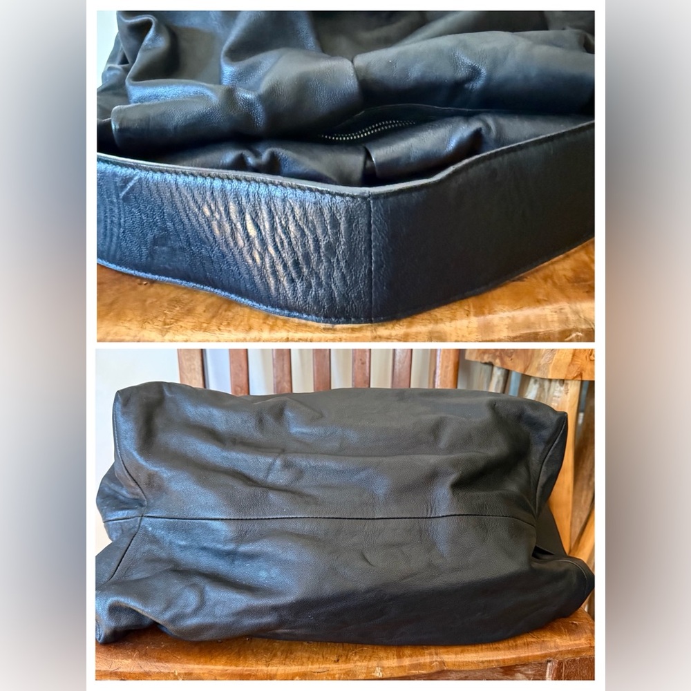 COS Black Leather Oversized Slouch Shoulder Bag - Picture 5 of 9